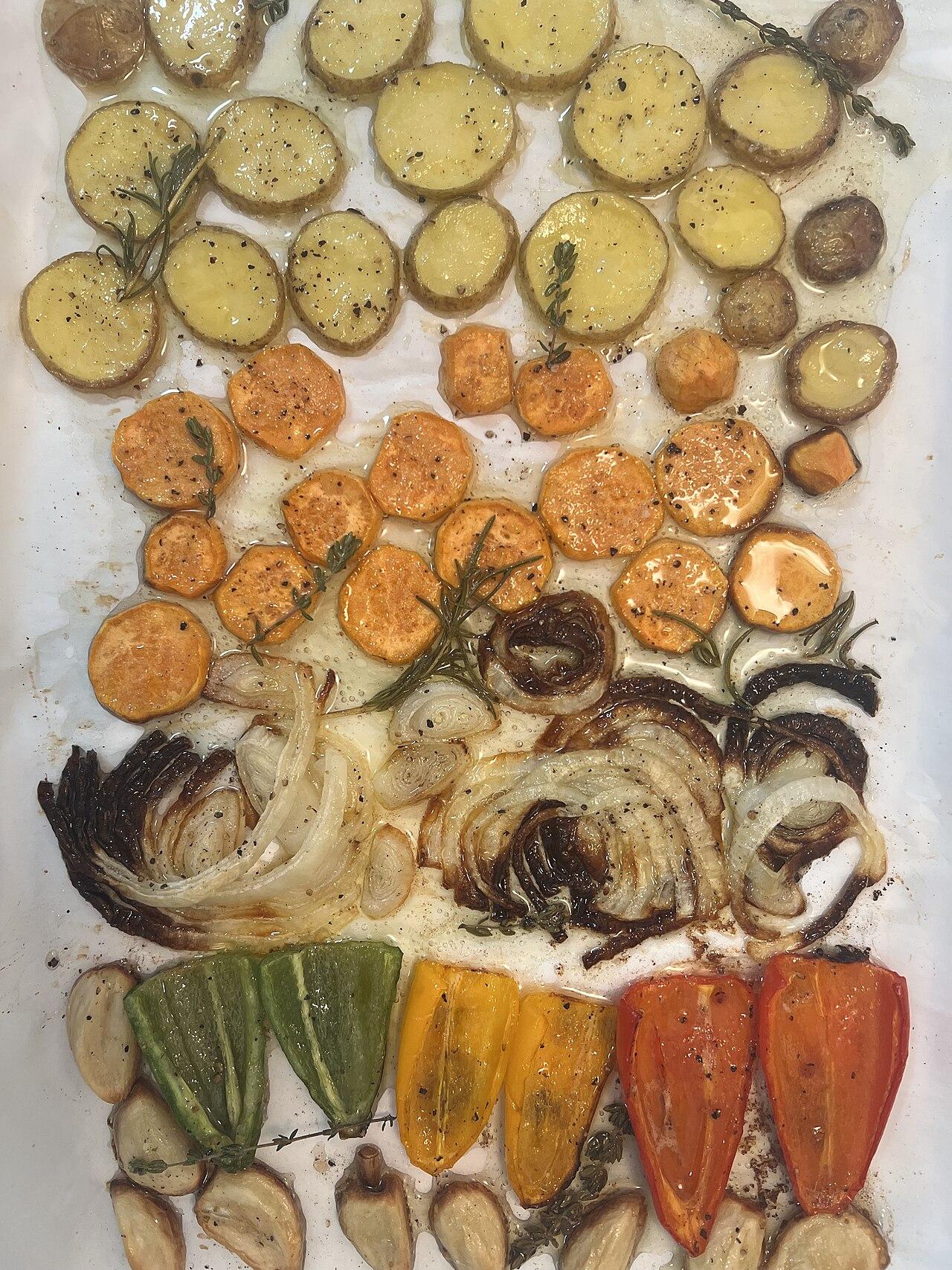 Legumes Assados Coloridos