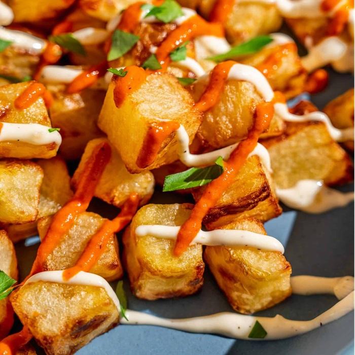 Batatas Bravas Crocantes na Air Fryer