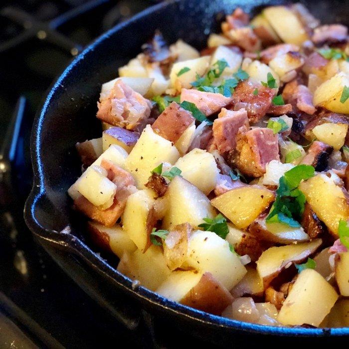 Batatas Rústicas com Bacon e Toque Doce