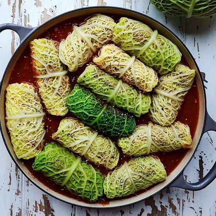 Charuto de Repolho Recheado Vegetariano