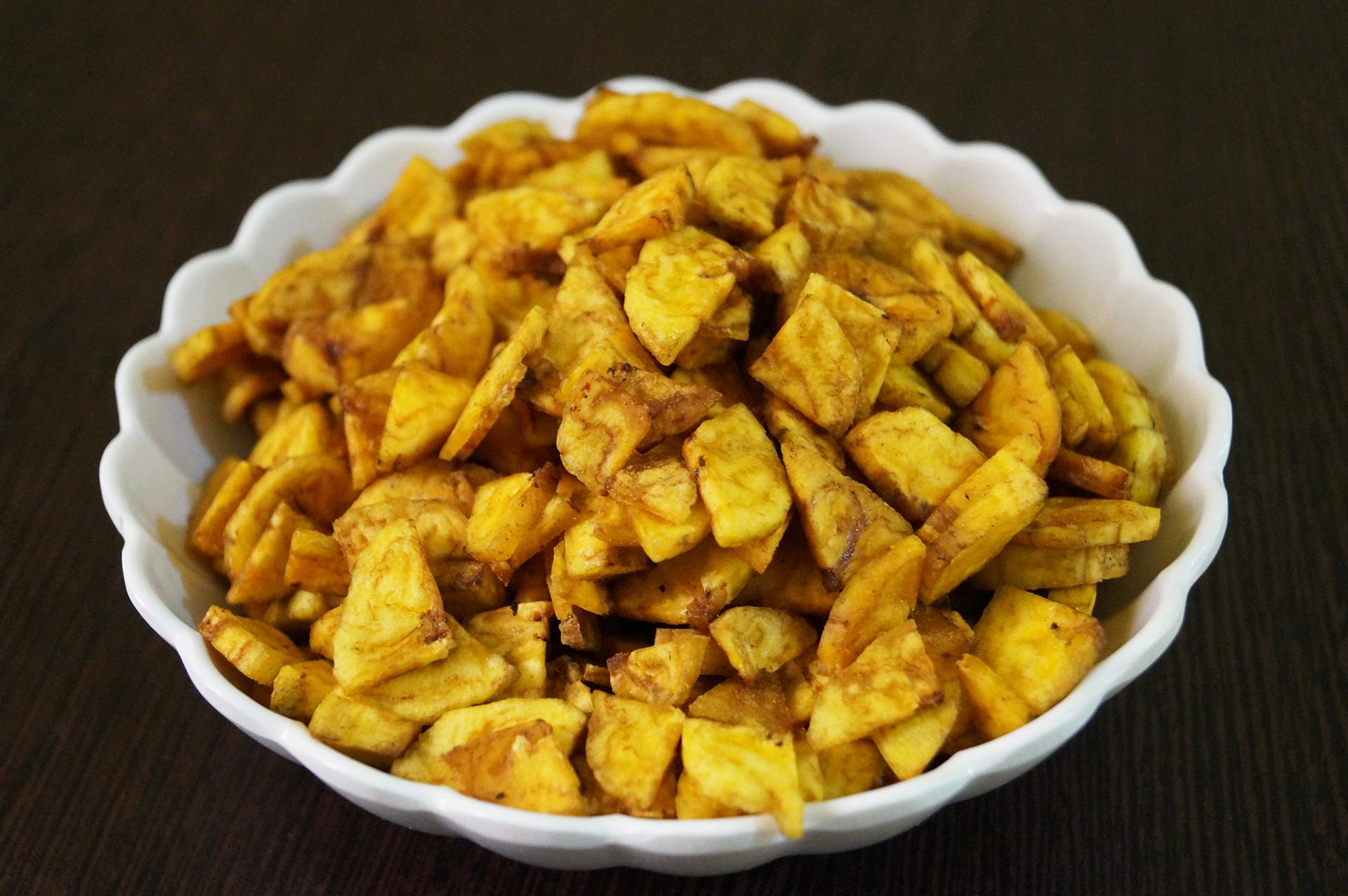 Chips de banana na air fryer