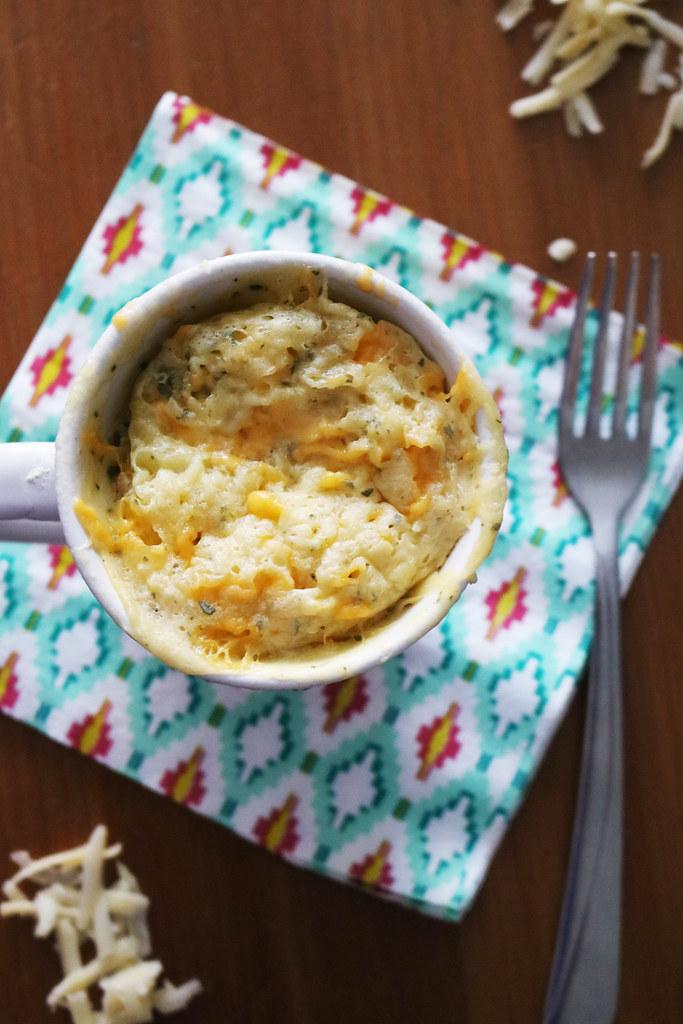 Pão de aveia proteico de caneca
