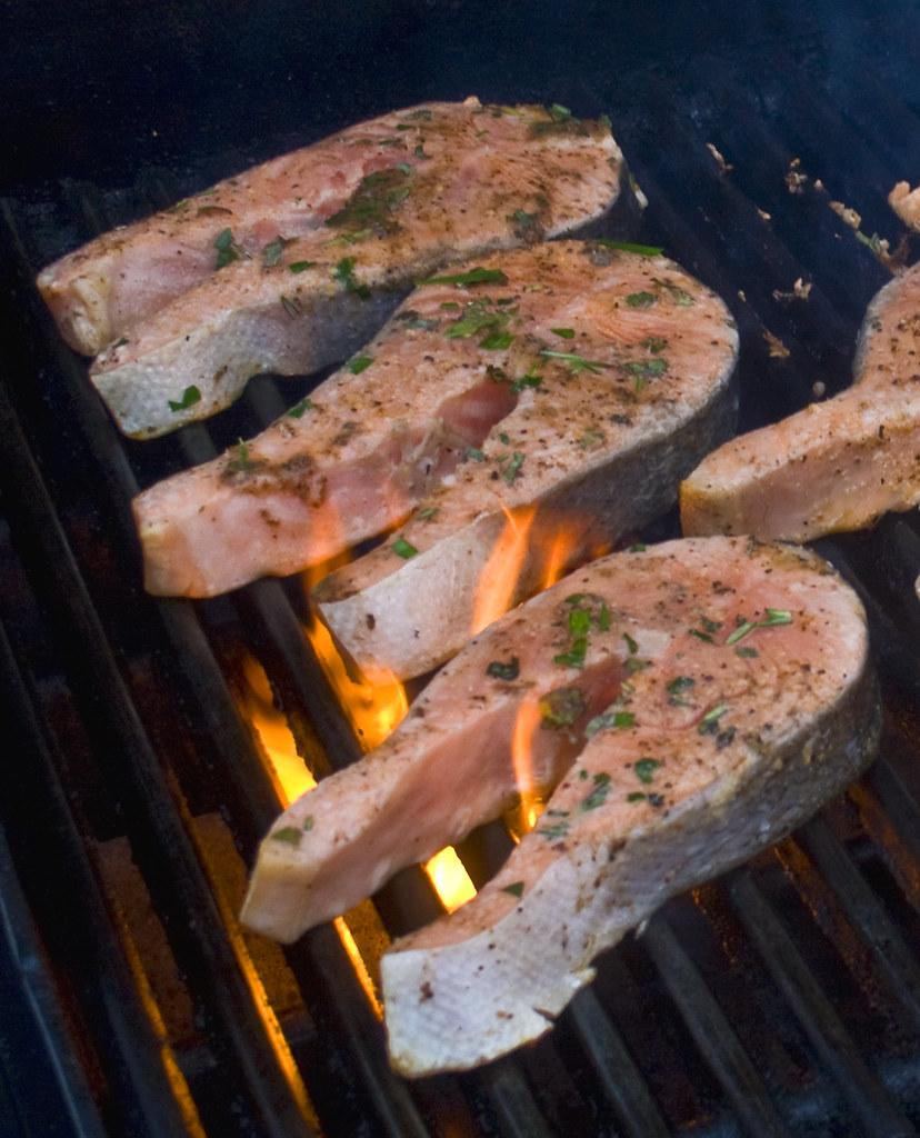 Salmão na air fryer