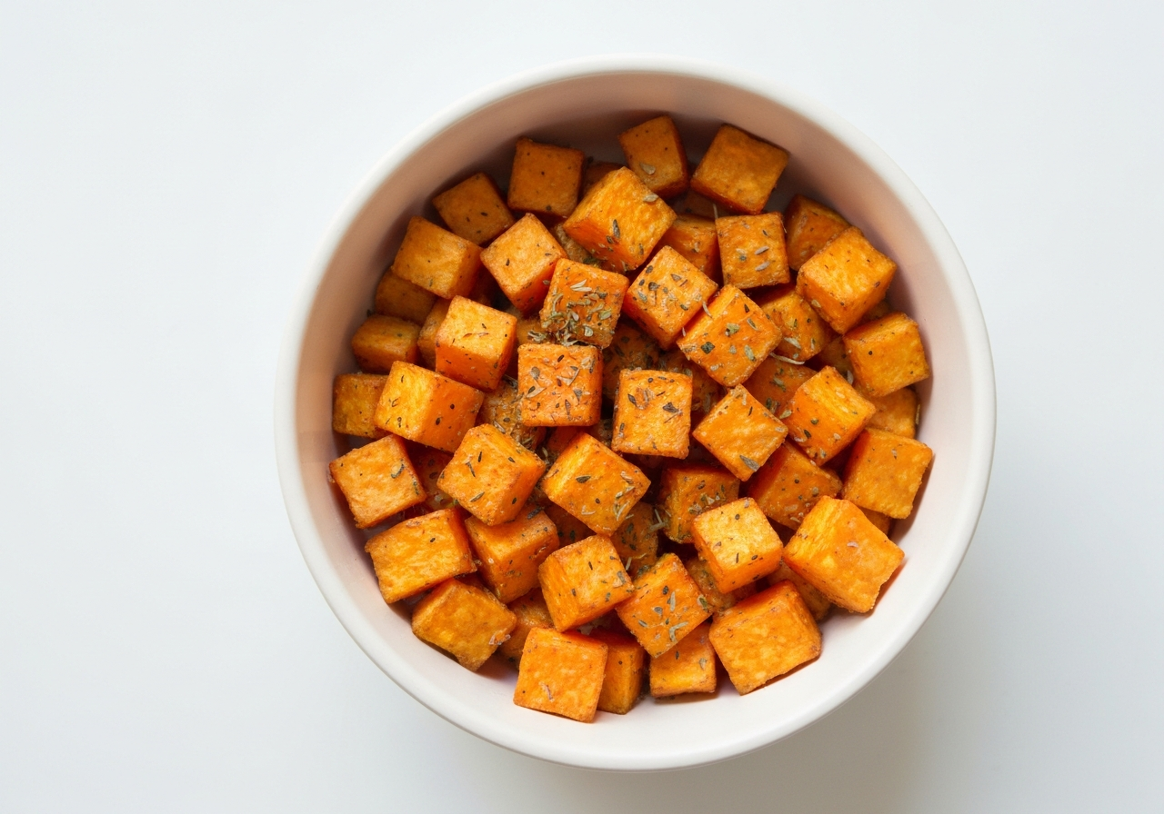 Batata Doce Rústica na Air Fryer com Ervas para Marmita Fitness