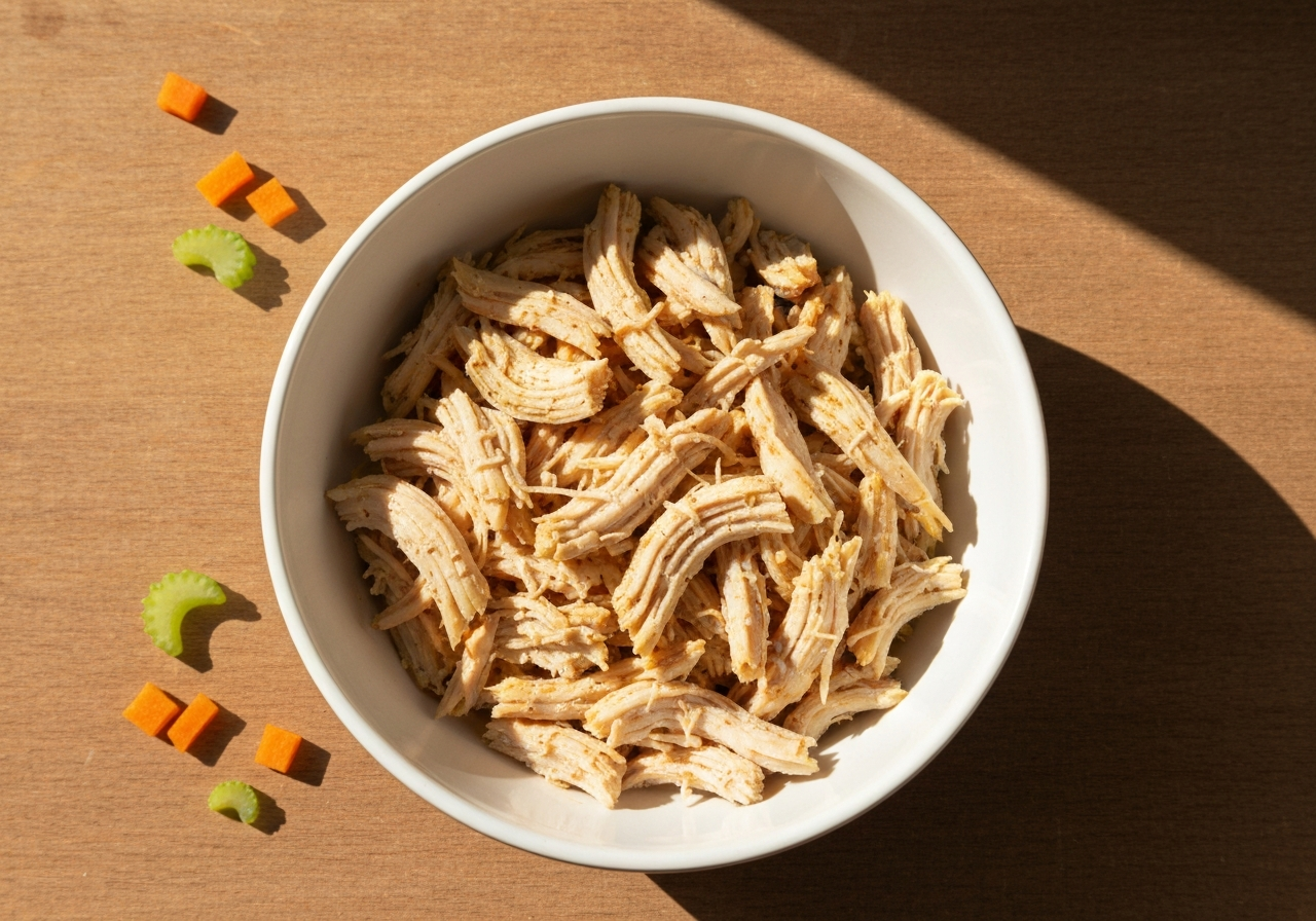 Frango Desfiado Temperado Versátil: O Coringa do seu Meal Prep