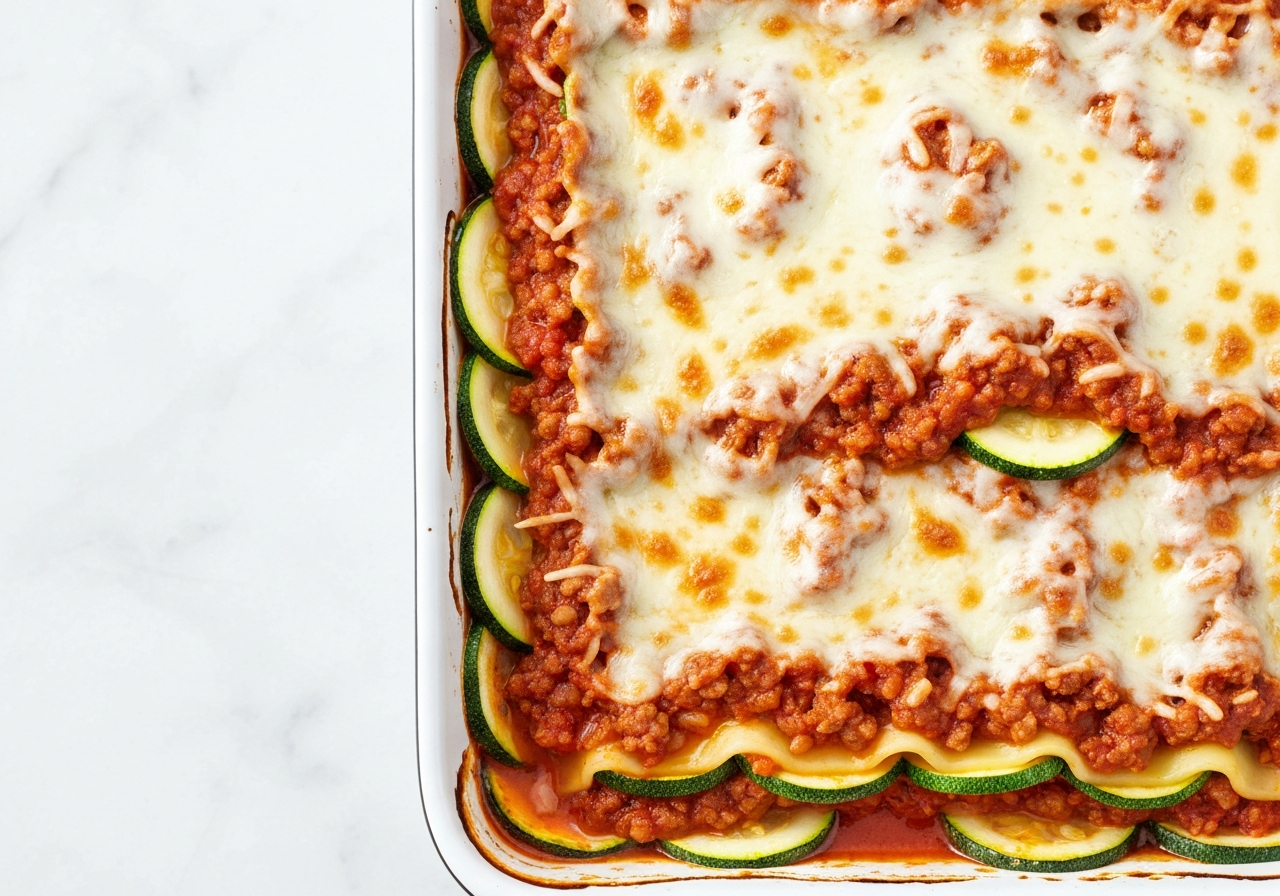 Lasanha Low Carb de Abobrinha à Bolonhesa