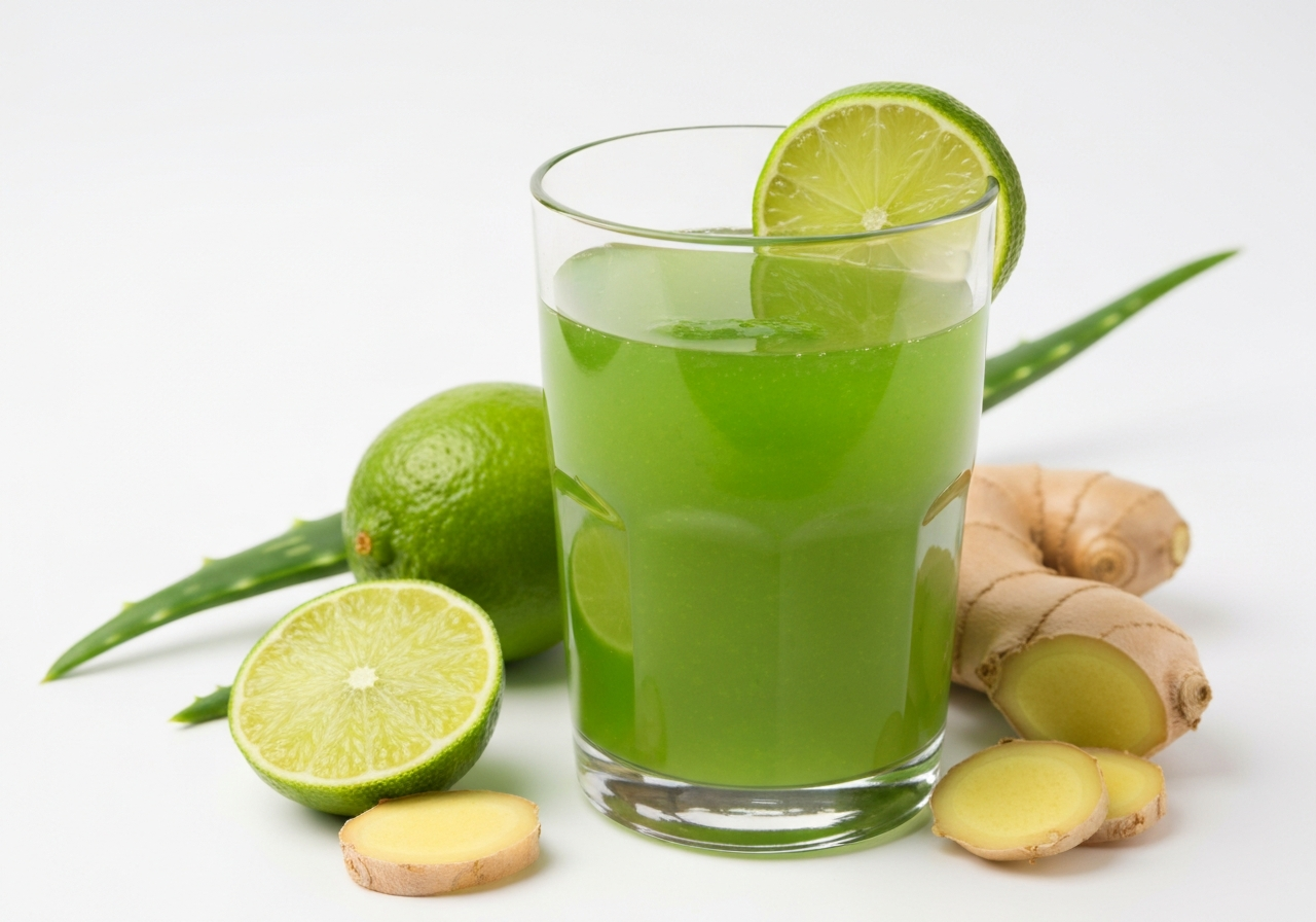 Suco Detox de Babosa com Limão e Gengibre: O Segredo para o Bem-Estar Digestivo