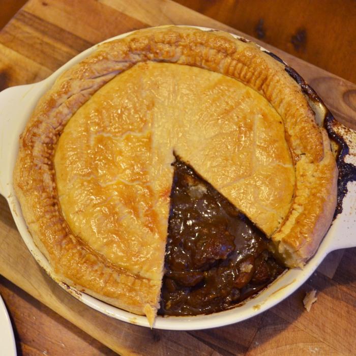 Torta Rústica de Carne com Ostras